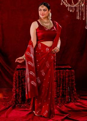 Radhika silk blend banarsi Handloom Saree 1