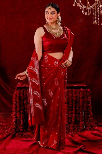 Radhika silk blend banarsi Handloom Saree