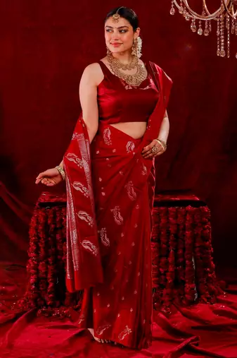Radhika silk blend banarsi Handloom Saree