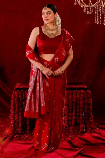 Radhika silk blend banarsi Handloom Saree