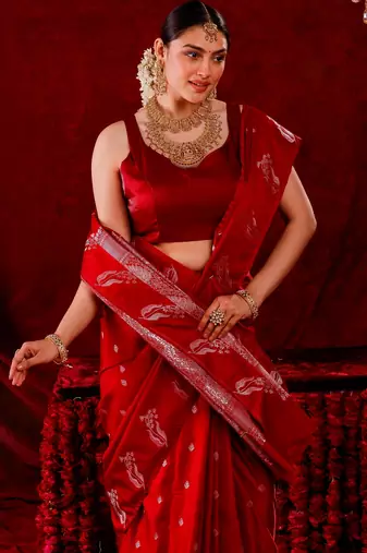 Radhika silk blend banarsi Handloom Saree