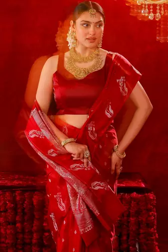 Radhika silk blend banarsi Handloom Saree