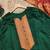Green woven jaquard straight kurti dupatta with pant