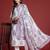 Floral Printed Sequinned Pure Cotton Kurta with Trousers & Dupatta