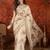 Cream linen gota patti saree with unstitched blouse piece.