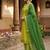 Lemon yellow woven jaquard straight kurti dupatta with pant
