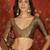 cream kanjeevaram silk blend woven design saree with unstitched blouse piece.