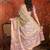 olive kanjeevaram silk blend woven design saree with unstitched blouse piece.