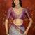 sky blue kanjeevaram silk blend woven design saree with unstitched blouse piece.