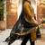 Mustard woven jaquard straight kurti dupatta with pant