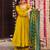 Women's mustard chanderi embroidery kurta set with dupatta and pant