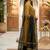 Mustard woven jaquard straight kurti dupatta with pant
