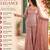 Women's pink silk blend embroidery kurta set with dupatta and sharara