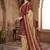 Red printed cotton blend stitched geometric print salwar kurta dupatta for women