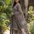 Purple printed cotton blend stitched geometric print salwar kurta dupatta for women