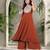 Women Ethnic Motifs Embroidered Regular Thread Work Silk Georgette Kurta with Trousers
