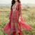 Women Ethnic Motifs Printed Regular Gotta Patti Chanderi Silk Kurta with Trousers & With Dupatta