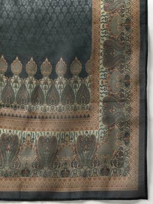 Ethnic Printed Chanderi Silk Kurta with Trouser and Dupatta 5