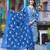 Floral Printed Notch Neck Straight Kurta With Trousers & Dupatta