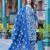 Floral Printed Notch Neck Straight Kurta With Trousers & Dupatta