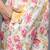 Off White Floral Printed  Cotton Lace Detailed Kurta With Trouser