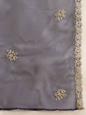 Women Embroidered Regular Thread Work Kurta with Trousers & Dupatta 6