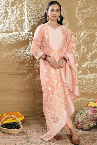 Women Regular Kurta with Trousers & Dupatta