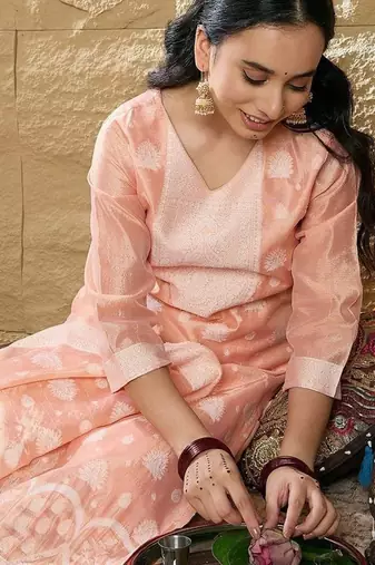 Women Regular Kurta with Trousers & Dupatta