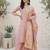 Ethnic Motifs Yoke Design Notch Neck Straight Kurta With Palazzos & Dupatta