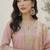 Ethnic Motifs Yoke Design Notch Neck Straight Kurta With Palazzos & Dupatta