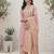 Ethnic Motifs Yoke Design Notch Neck Straight Kurta With Palazzos & Dupatta