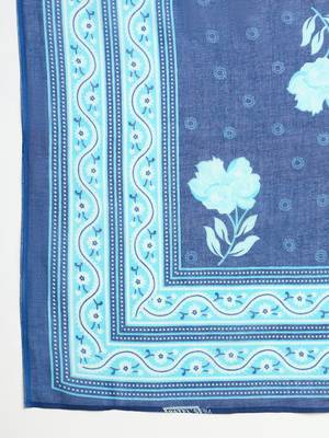 Women Floral Printed Regular Pure Cotton Kurta with Trousers & Dupatta 3