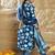 Women Floral Printed Regular Pure Cotton Kurta with Trousers & Dupatta