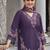 Floral Embroidered V Neck Thread Work Pure Cotton Kurta With Trouser And Dupatta