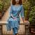 Women Floral Embroidered Regular Thread Work Kurta with Trousers