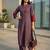 Women Embroidered Regular Thread Work Kurta with Trousers