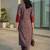 Women Embroidered Regular Thread Work Kurta with Trousers