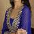 Bandhani Printed V-Neck Mirror Work Georgette Kurta with Trousers