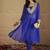 Bandhani Printed V-Neck Mirror Work Georgette Kurta with Trousers