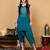 Ethnic Motifs Embroidered Gotta Patti Pure Silk Kaftan Kurta with Trousers