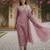 Women Floral Printed Regular Thread Work  Cotton Kurta with Trousers & With Dupatta