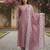 Women Floral Printed Regular Thread Work  Cotton Kurta with Trousers & With Dupatta