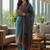 Women Ethnic Motifs Printed Regular Thread Work Chanderi Silk Kurta with Trousers & With Dupatta