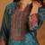 Women Ethnic Motifs Printed Regular Thread Work Chanderi Silk Kurta with Trousers & With Dupatta