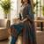 Women Ethnic Motifs Printed Regular Thread Work Chanderi Silk Kurta with Trousers & With Dupatta