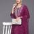 Floral Embroidered Zari Chanderi Silk Kurta with Trousers & Dupatta