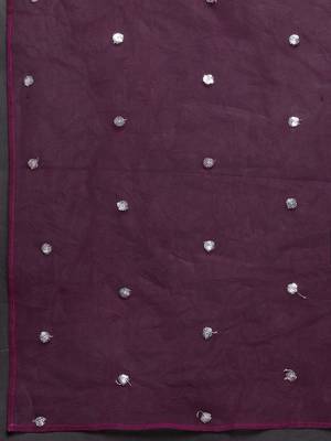 Floral Embroidered Zari Chanderi Silk Kurta with Trousers & Dupatta 5