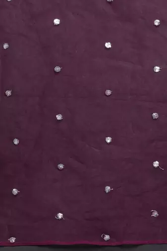 Floral Embroidered Zari Chanderi Silk Kurta with Trousers & Dupatta