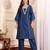 Women Embroidered Panelled Thread Work Kurta&Palazzos