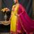 Lemon woven jaquard straight kurti dupatta with pant